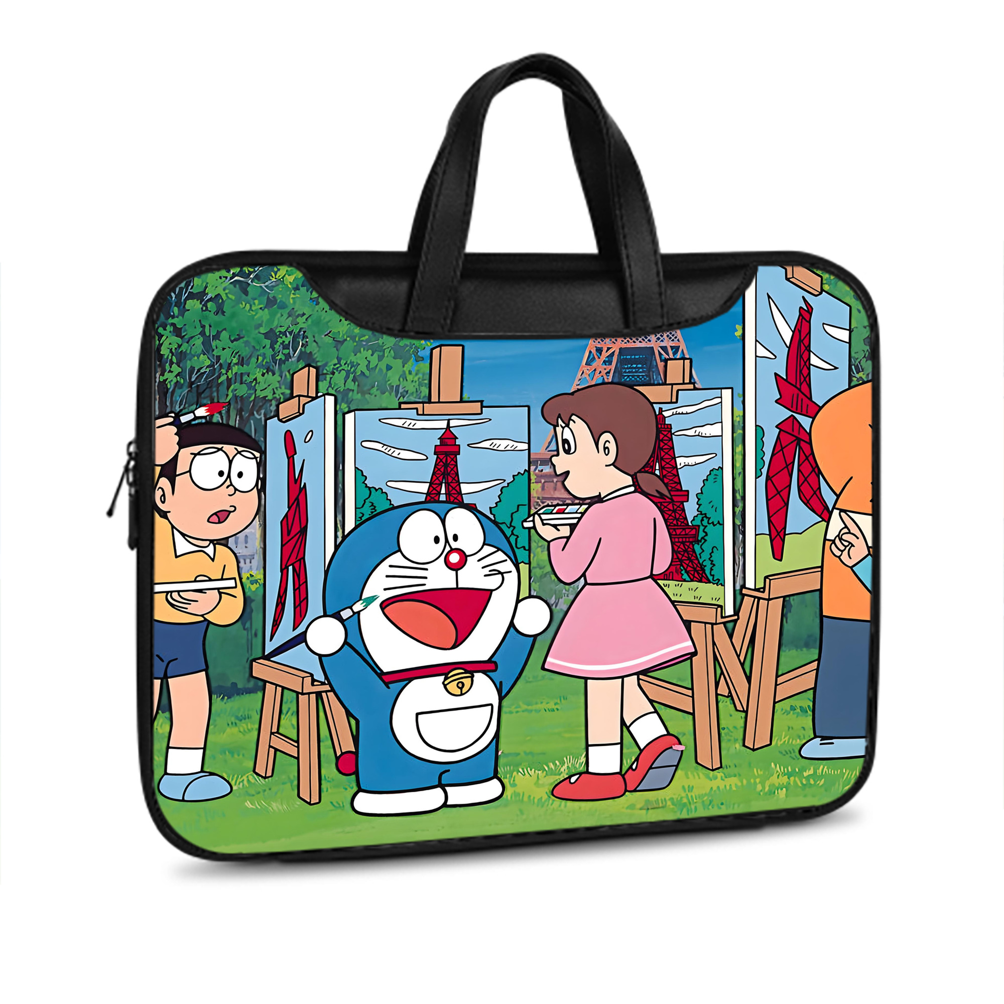 （画像用） ドラえもん Doraemon レザーラップトップバッグ　ノートパソコンケース