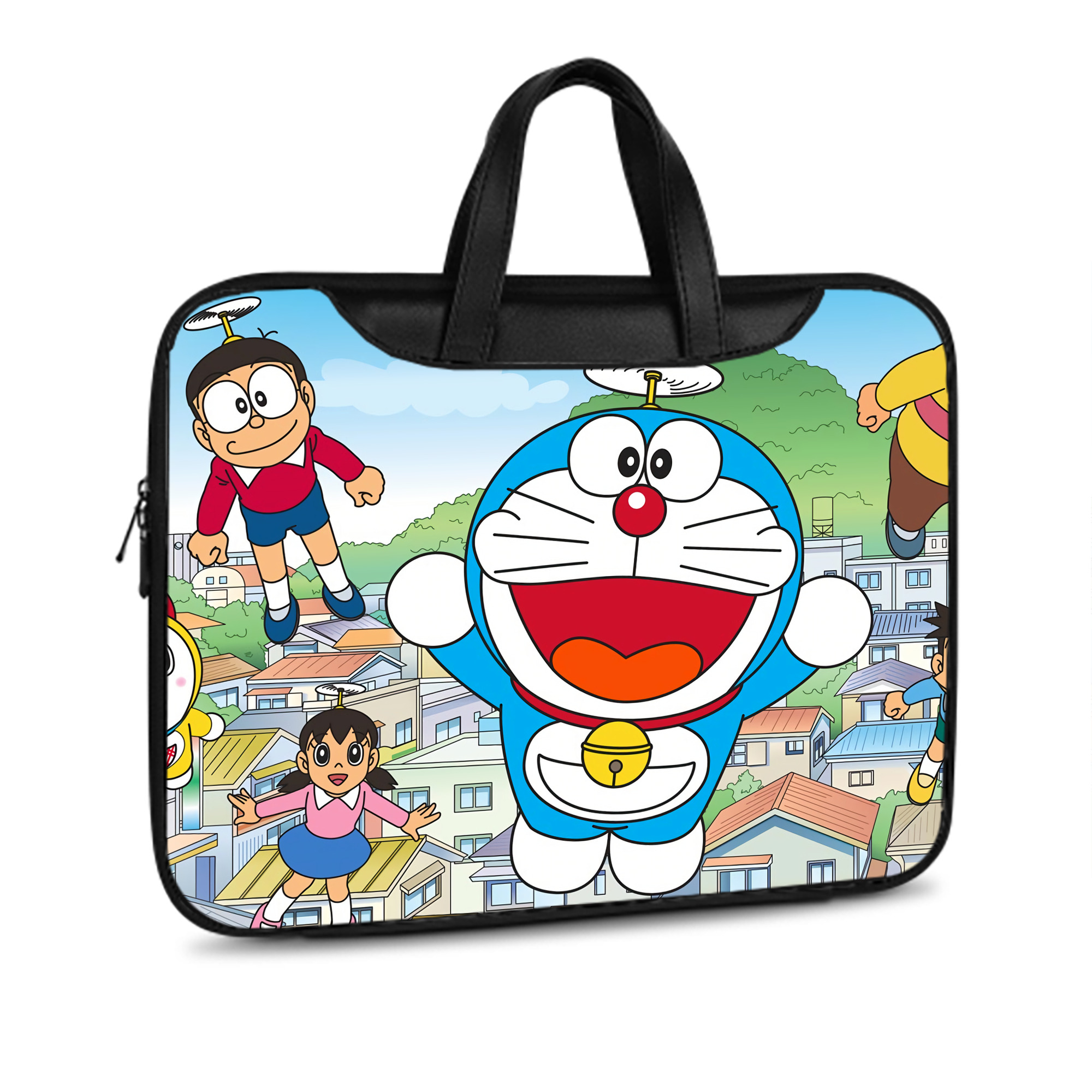 （画像用） ドラえもん Doraemon レザーラップトップバッグ　ノートパソコンケース