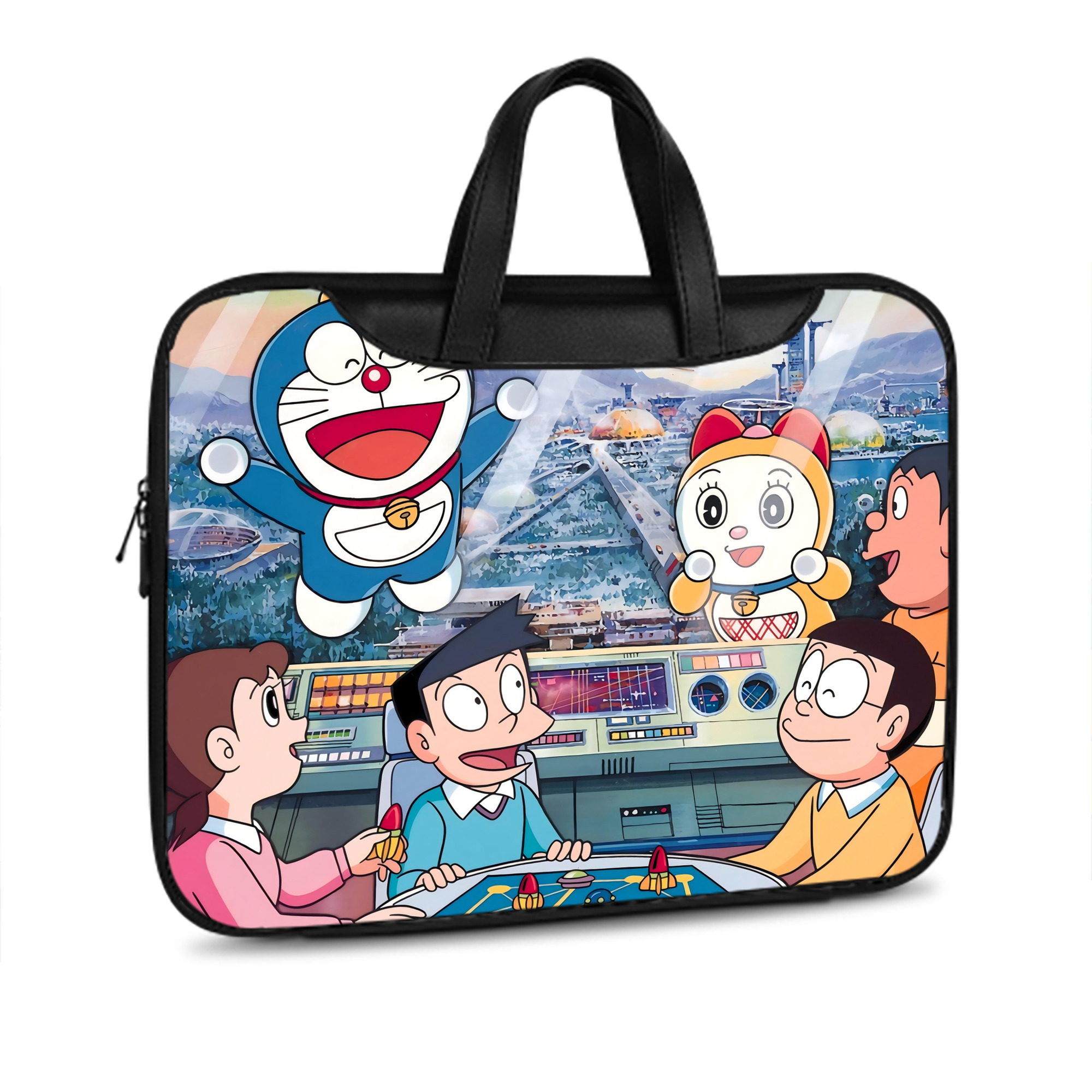 （画像用） ドラえもん Doraemon レザーラップトップバッグ　ノートパソコンケース