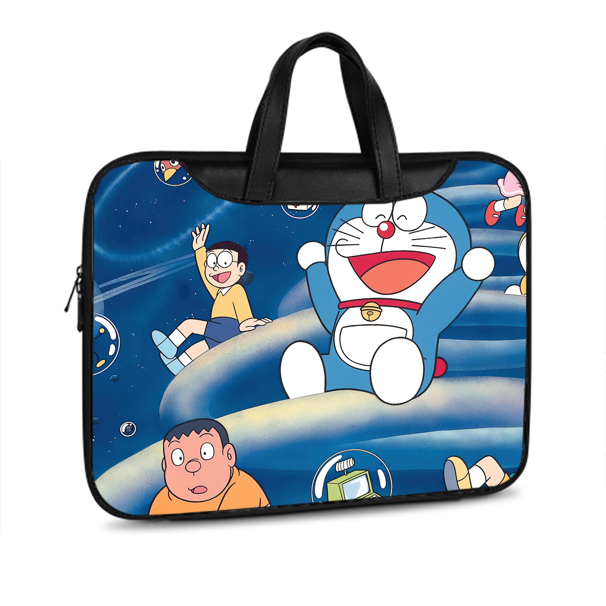 （画像用） ドラえもん Doraemon レザーラップトップバッグ　ノートパソコンケース