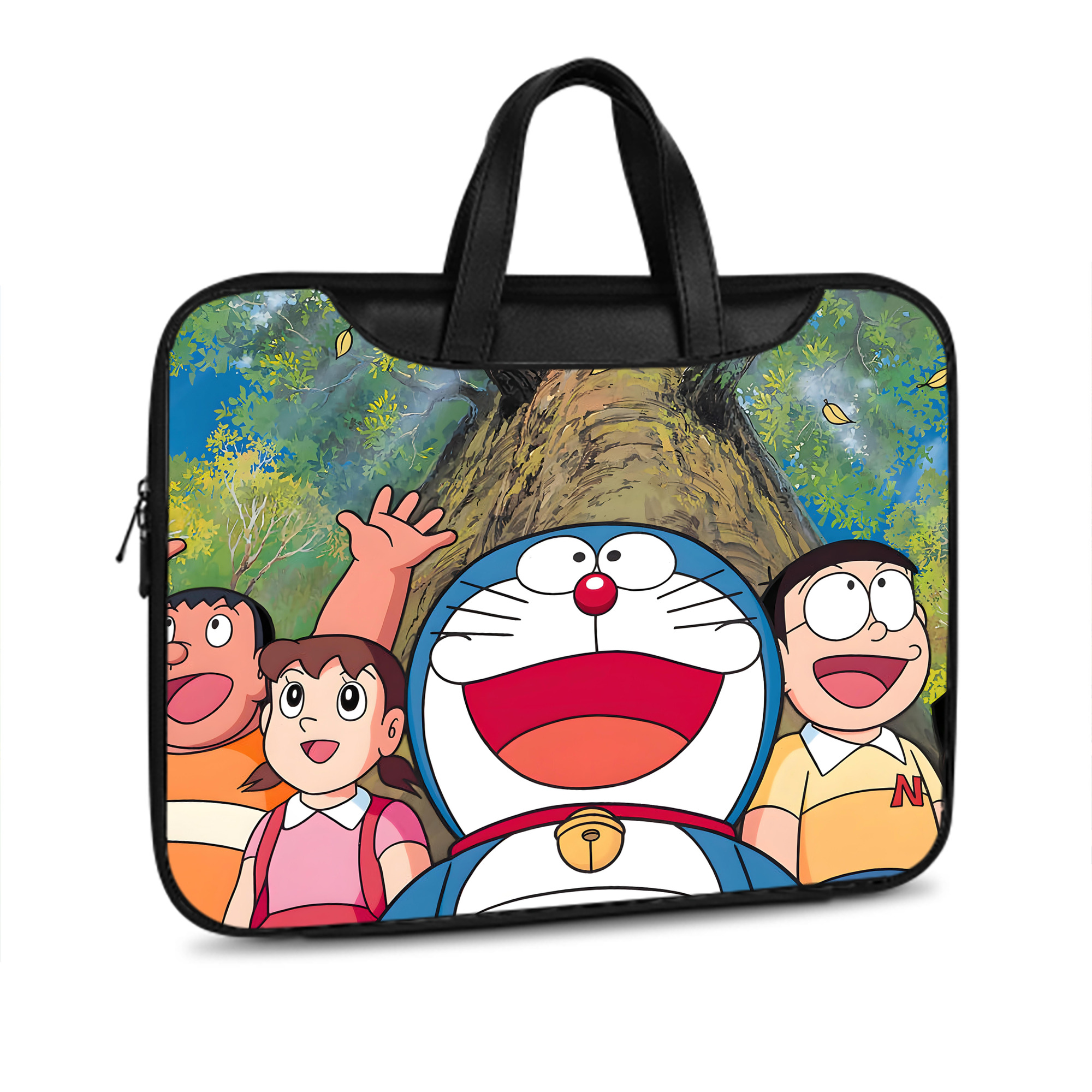（画像用） ドラえもん Doraemon レザーラップトップバッグ　ノートパソコンケース