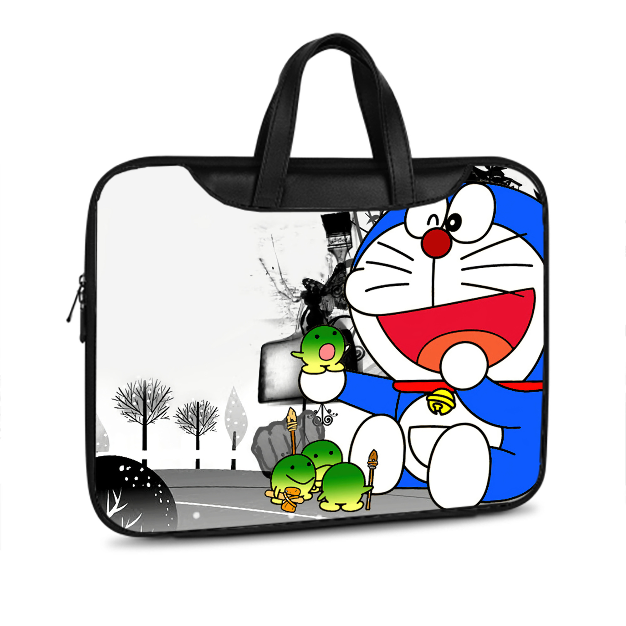 （画像用） ドラえもん Doraemon レザーラップトップバッグ　ノートパソコンケース