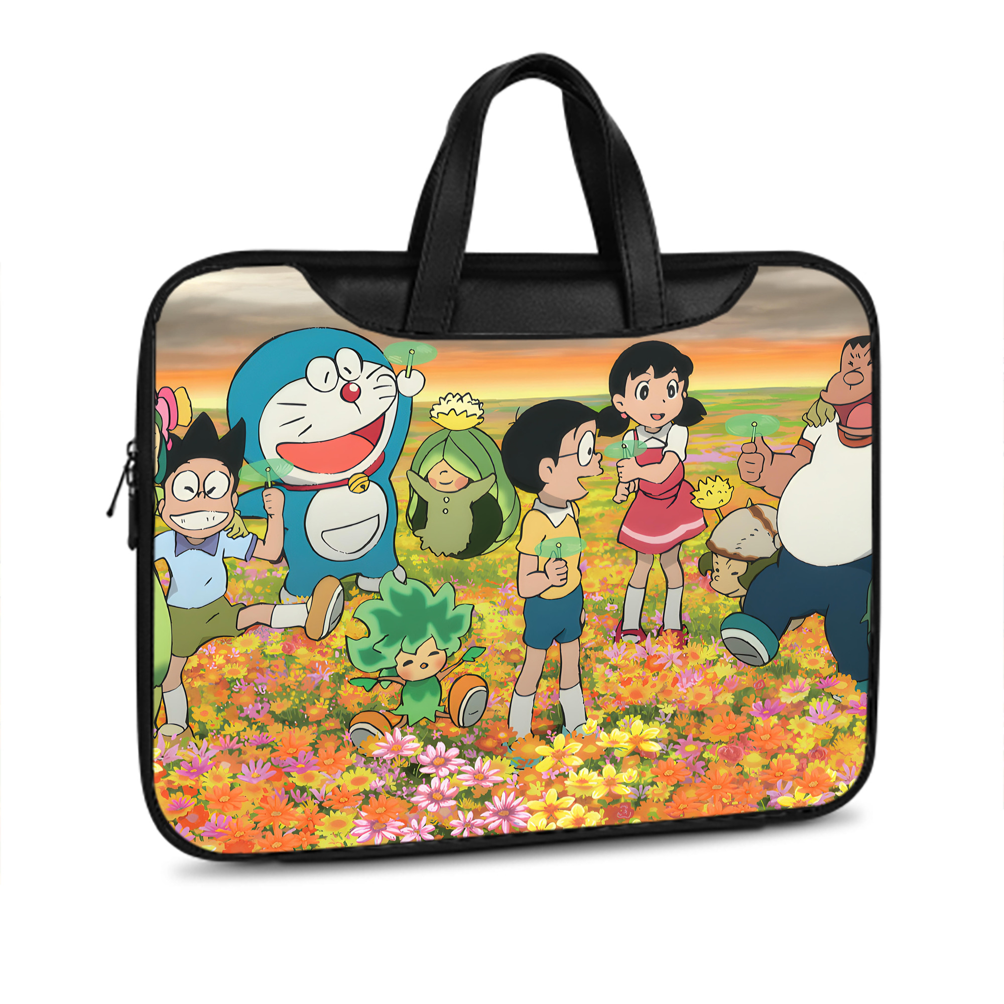 （画像用） ドラえもん Doraemon レザーラップトップバッグ　ノートパソコンケース