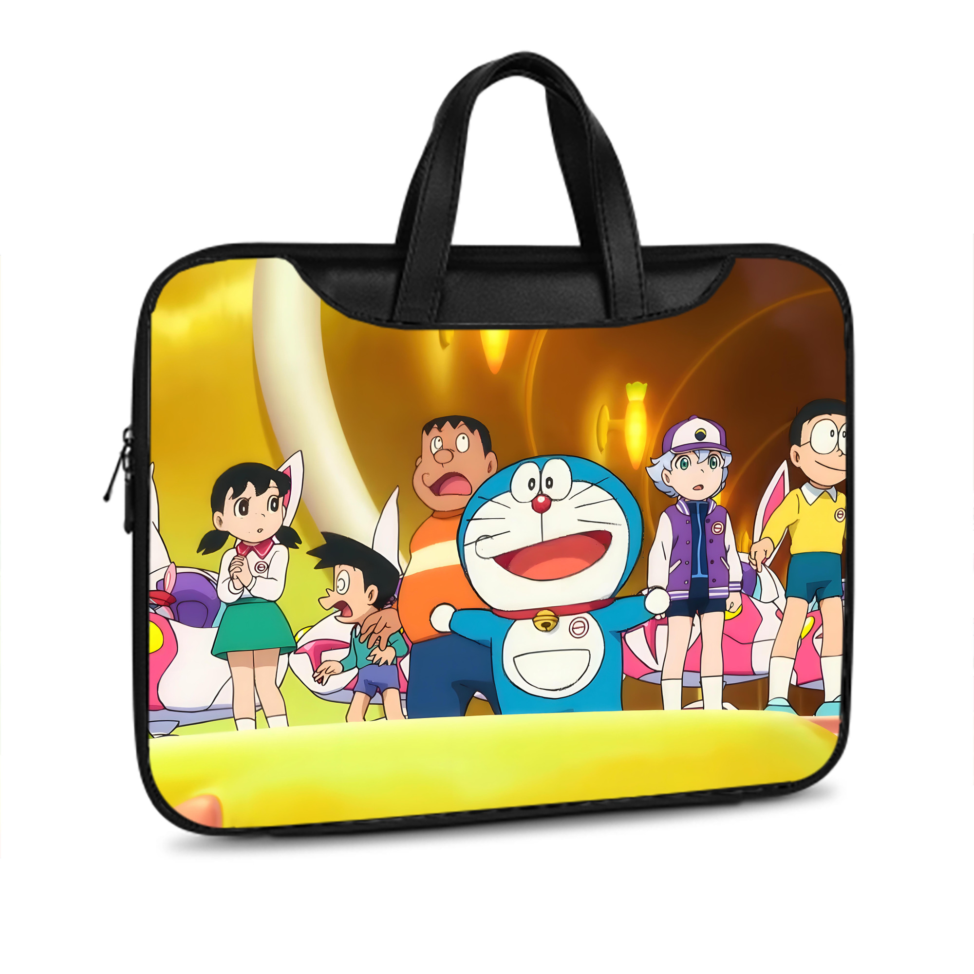 （画像用） ドラえもん Doraemon レザーラップトップバッグ　ノートパソコンケース