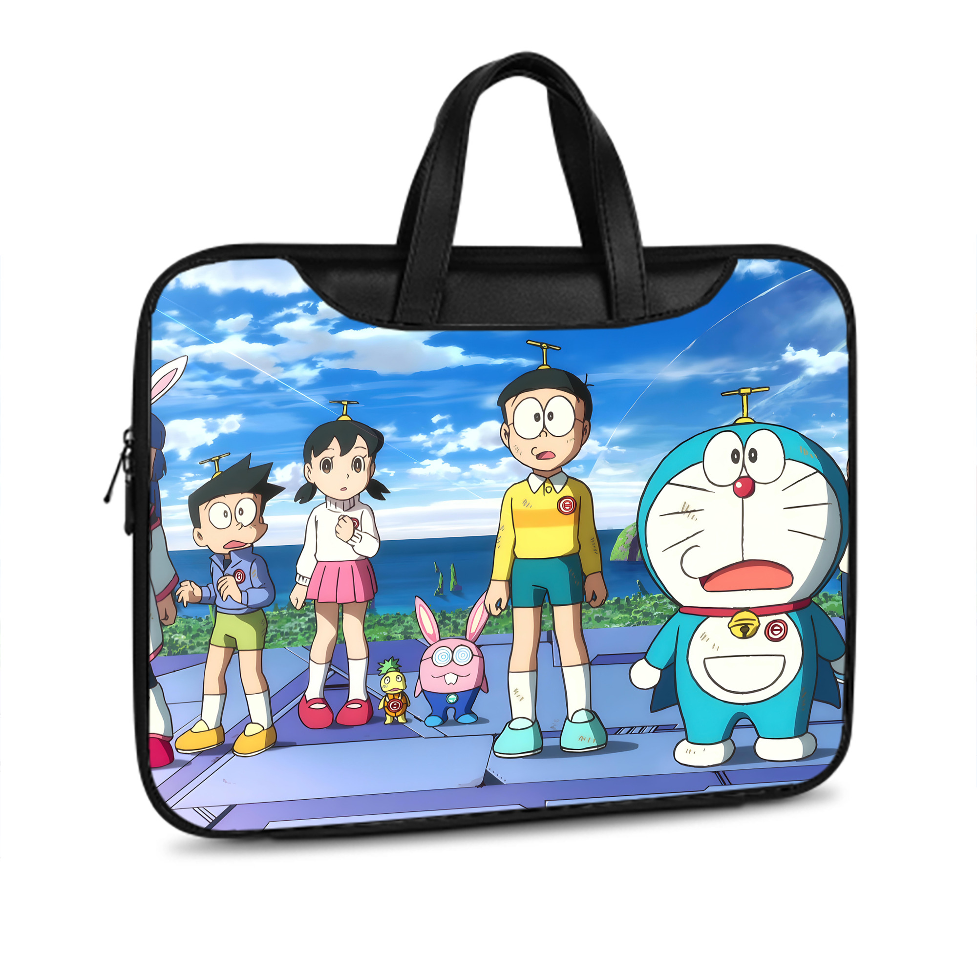 （画像用） ドラえもん Doraemon レザーラップトップバッグ　ノートパソコンケース