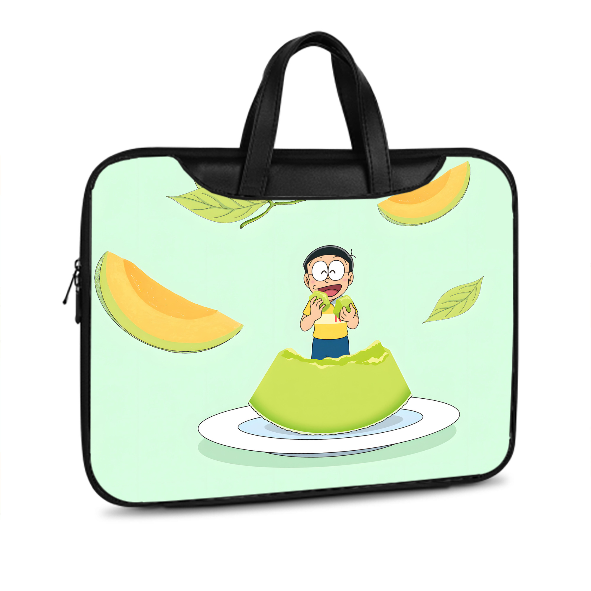 （画像用） ドラえもん Doraemon レザーラップトップバッグ　ノートパソコンケース