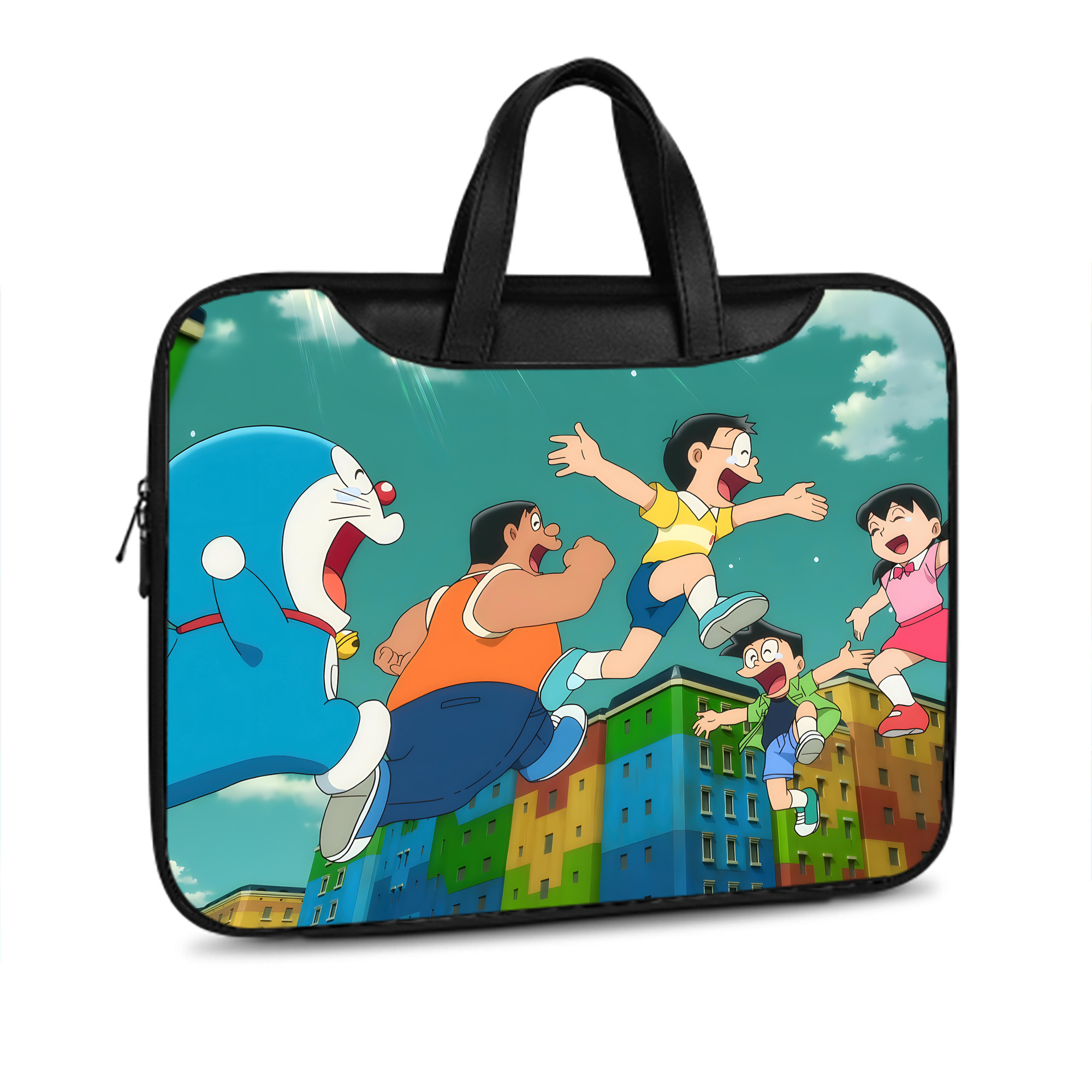 （画像用） ドラえもん Doraemon レザーラップトップバッグ　ノートパソコンケース