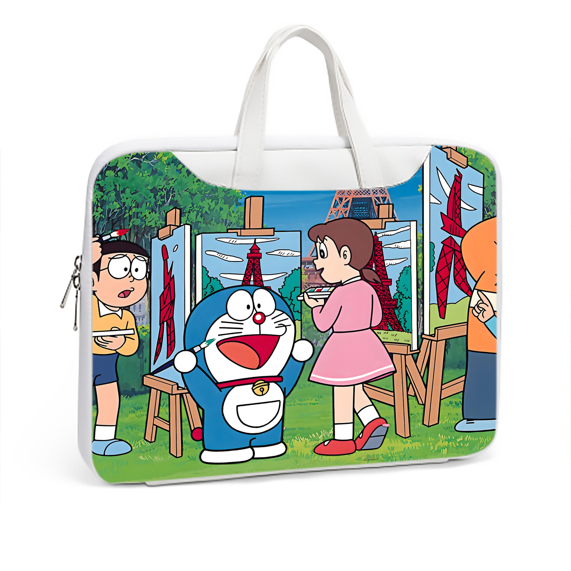 （画像用） ドラえもん Doraemon レザーラップトップバッグ　ノートパソコンケース
