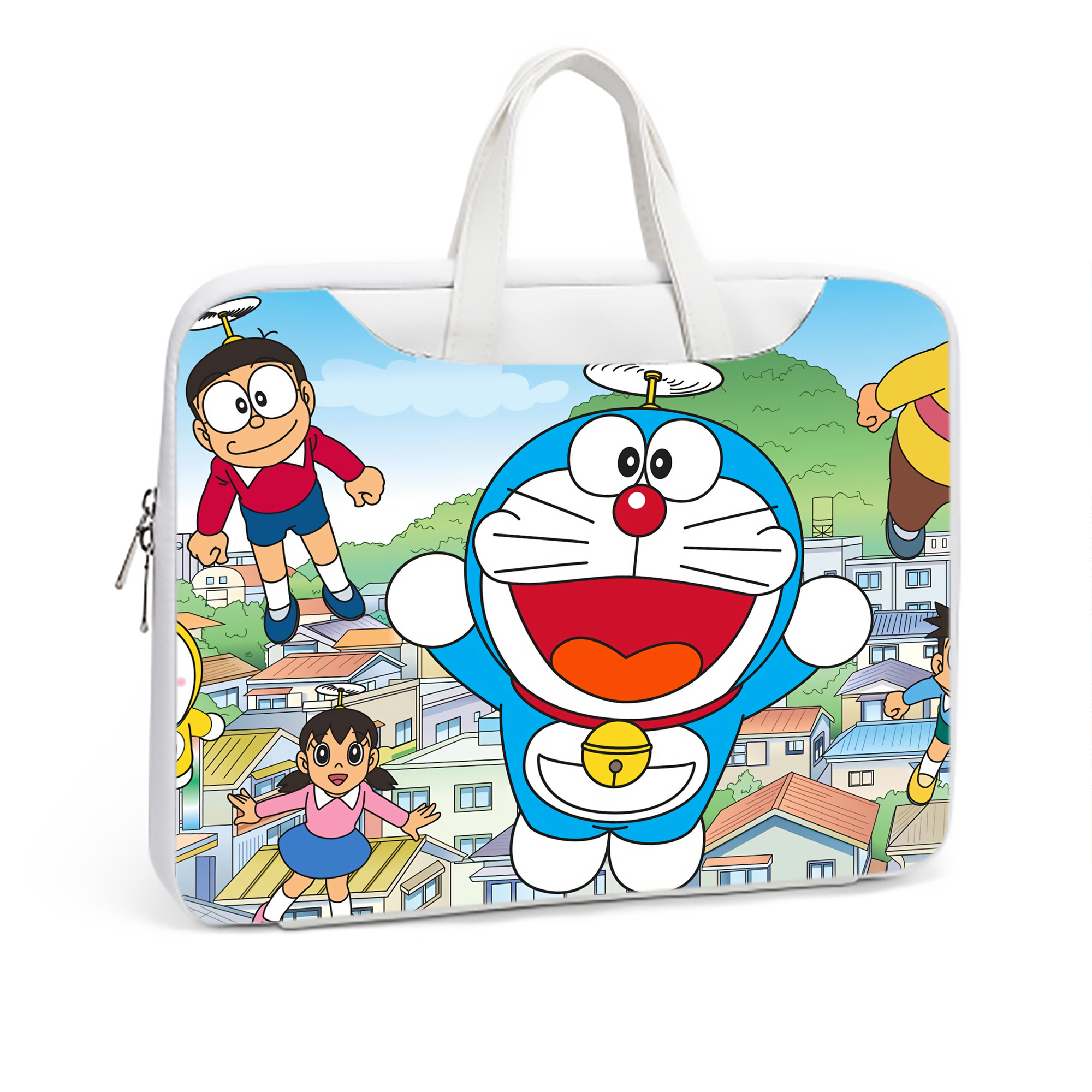 （画像用） ドラえもん Doraemon レザーラップトップバッグ　ノートパソコンケース