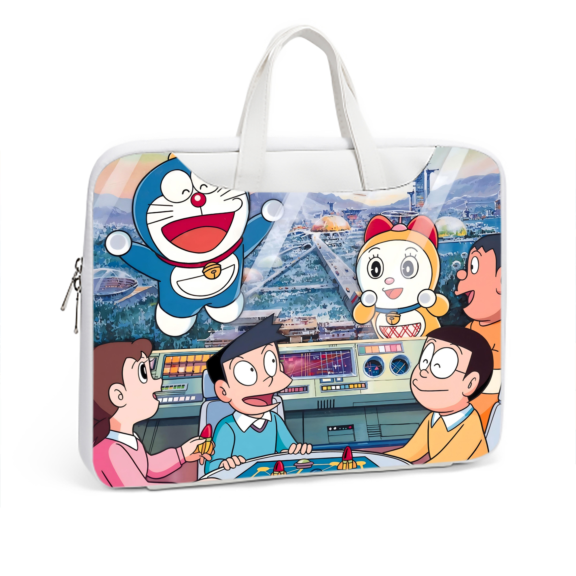 （画像用） ドラえもん Doraemon レザーラップトップバッグ　ノートパソコンケース