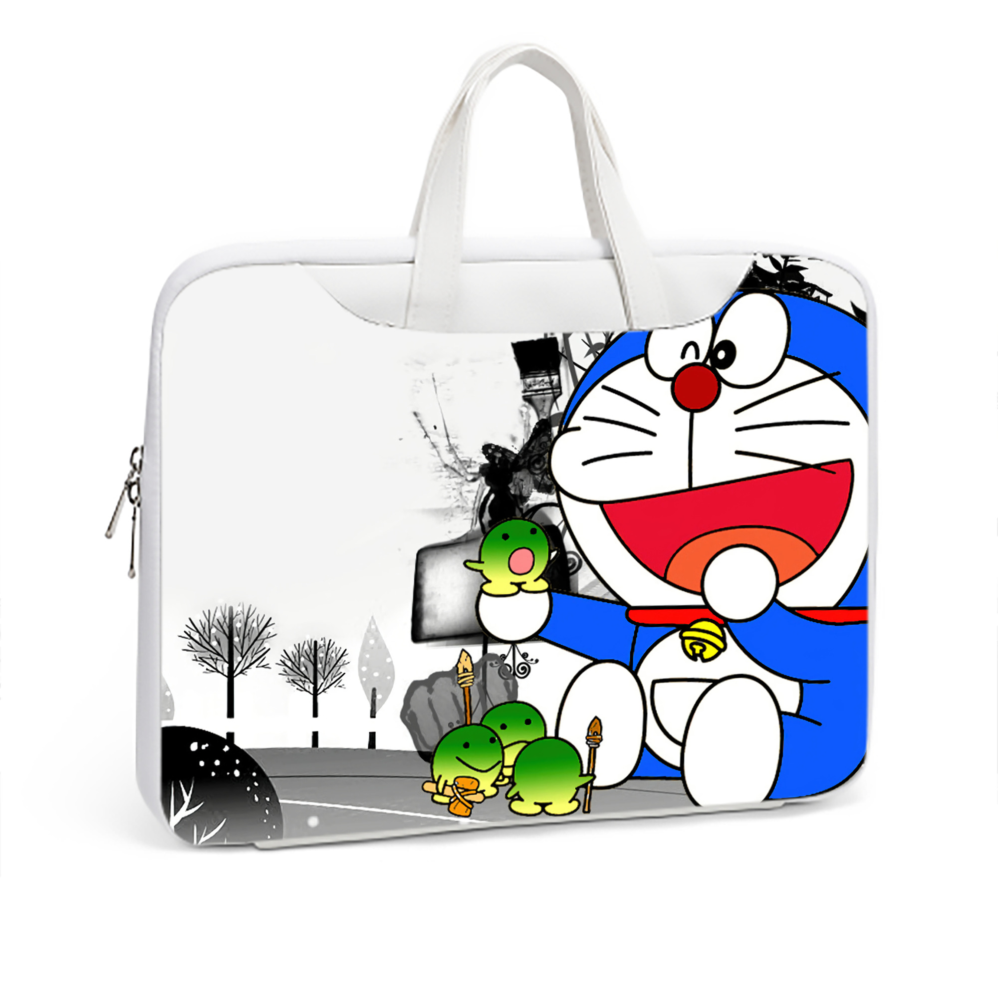 （画像用） ドラえもん Doraemon レザーラップトップバッグ　ノートパソコンケース