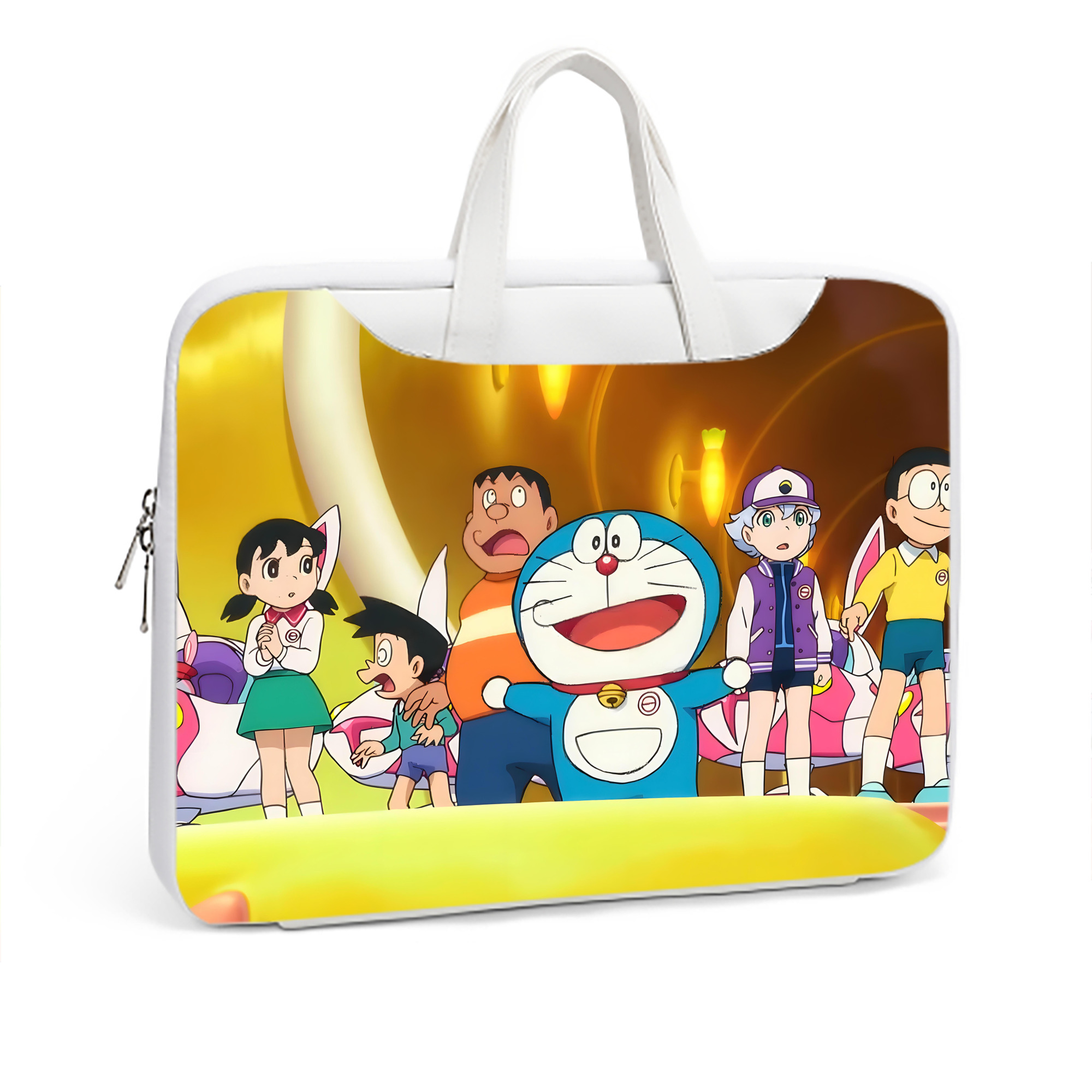 （画像用） ドラえもん Doraemon レザーラップトップバッグ　ノートパソコンケース