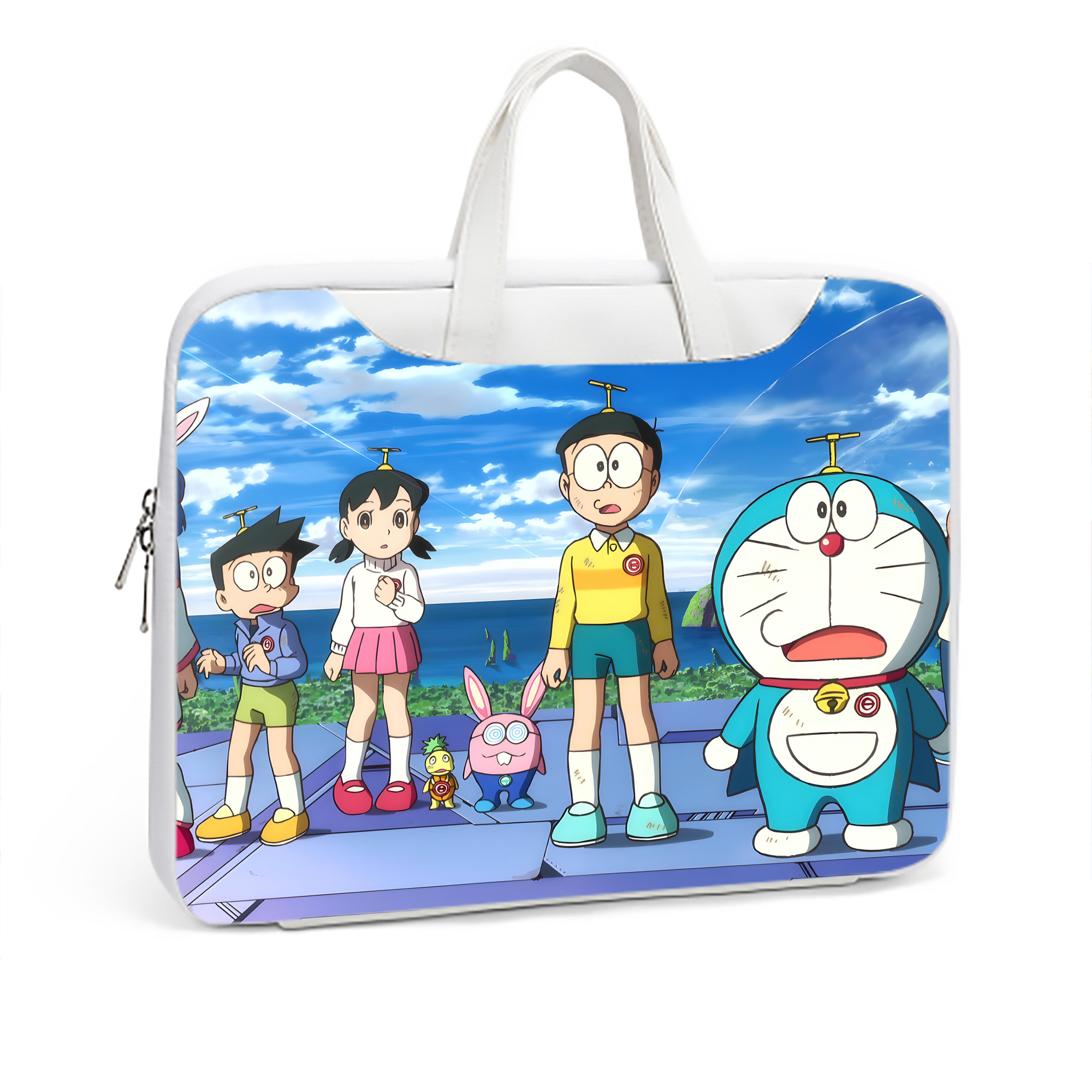 （画像用） ドラえもん Doraemon レザーラップトップバッグ　ノートパソコンケース