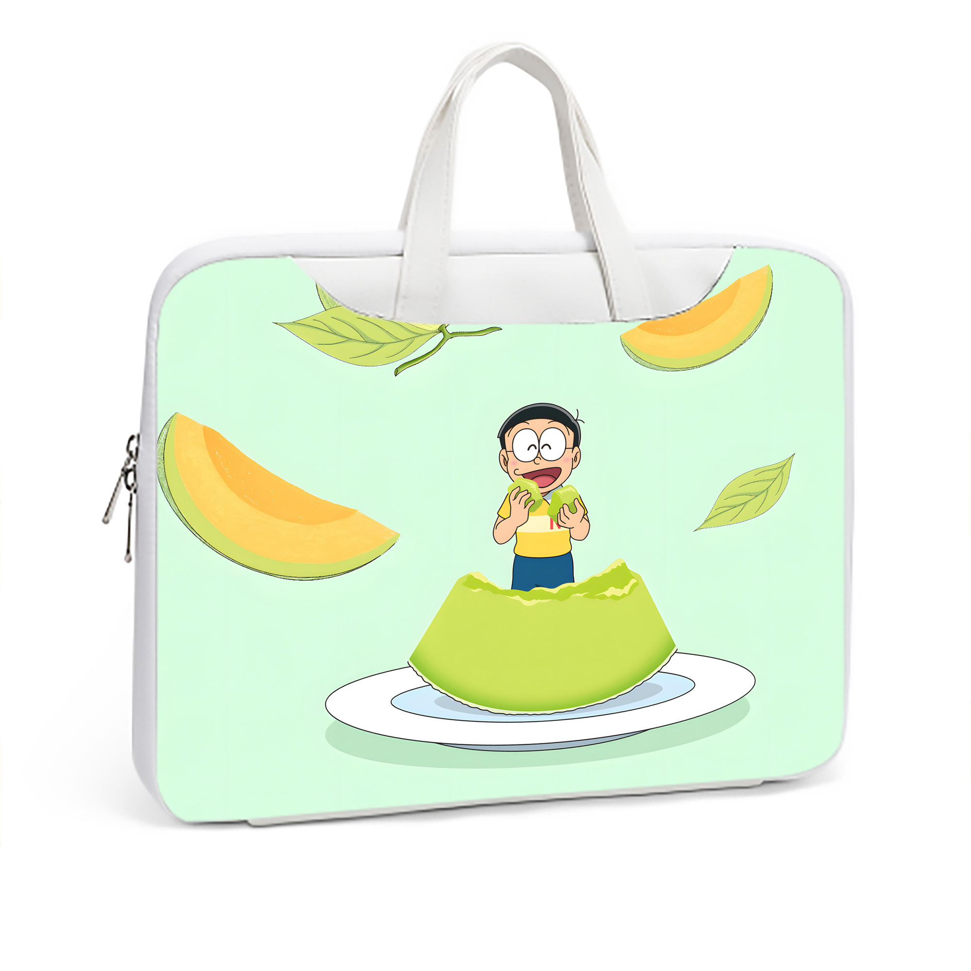 （画像用） ドラえもん Doraemon レザーラップトップバッグ　ノートパソコンケース