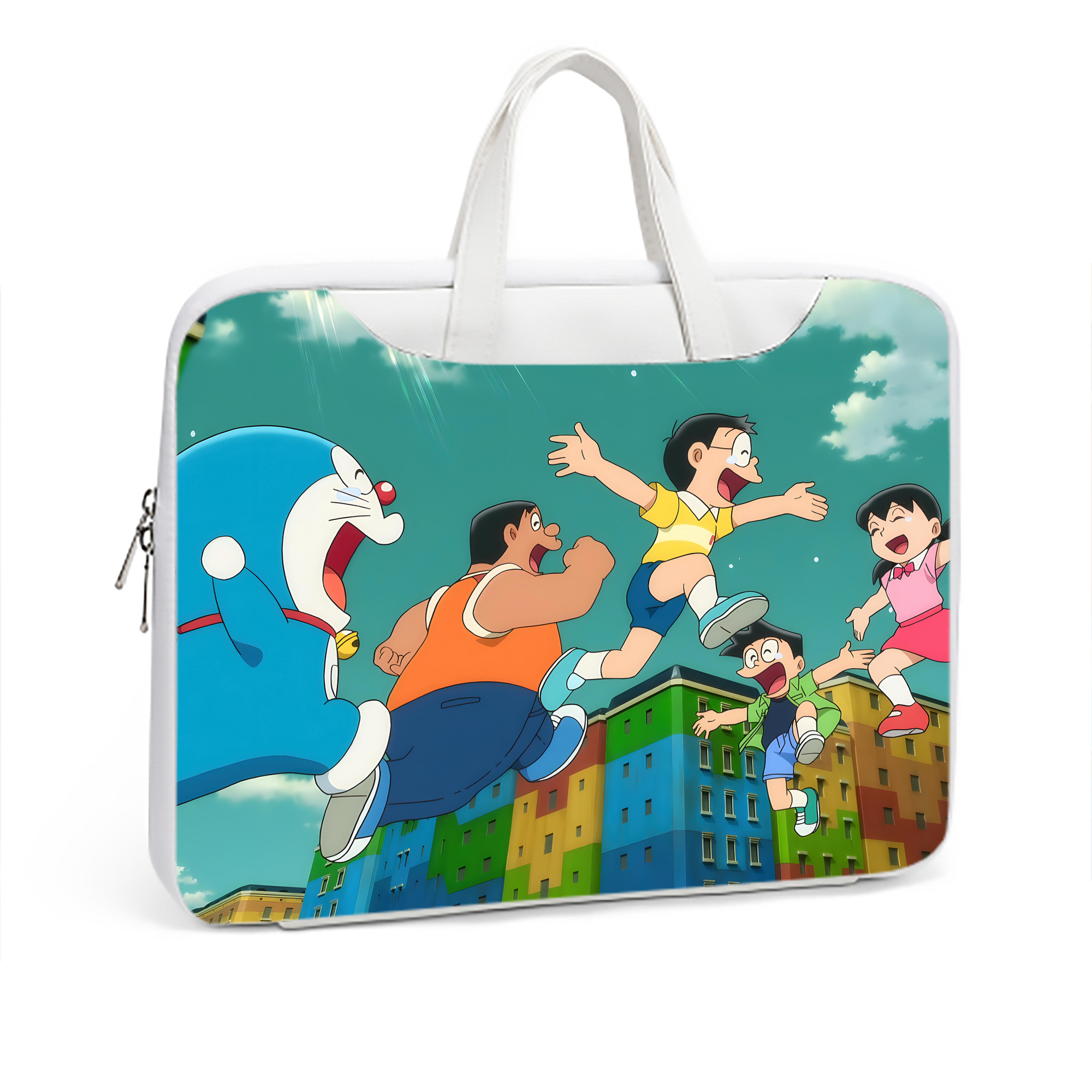 （画像用） ドラえもん Doraemon レザーラップトップバッグ　ノートパソコンケース
