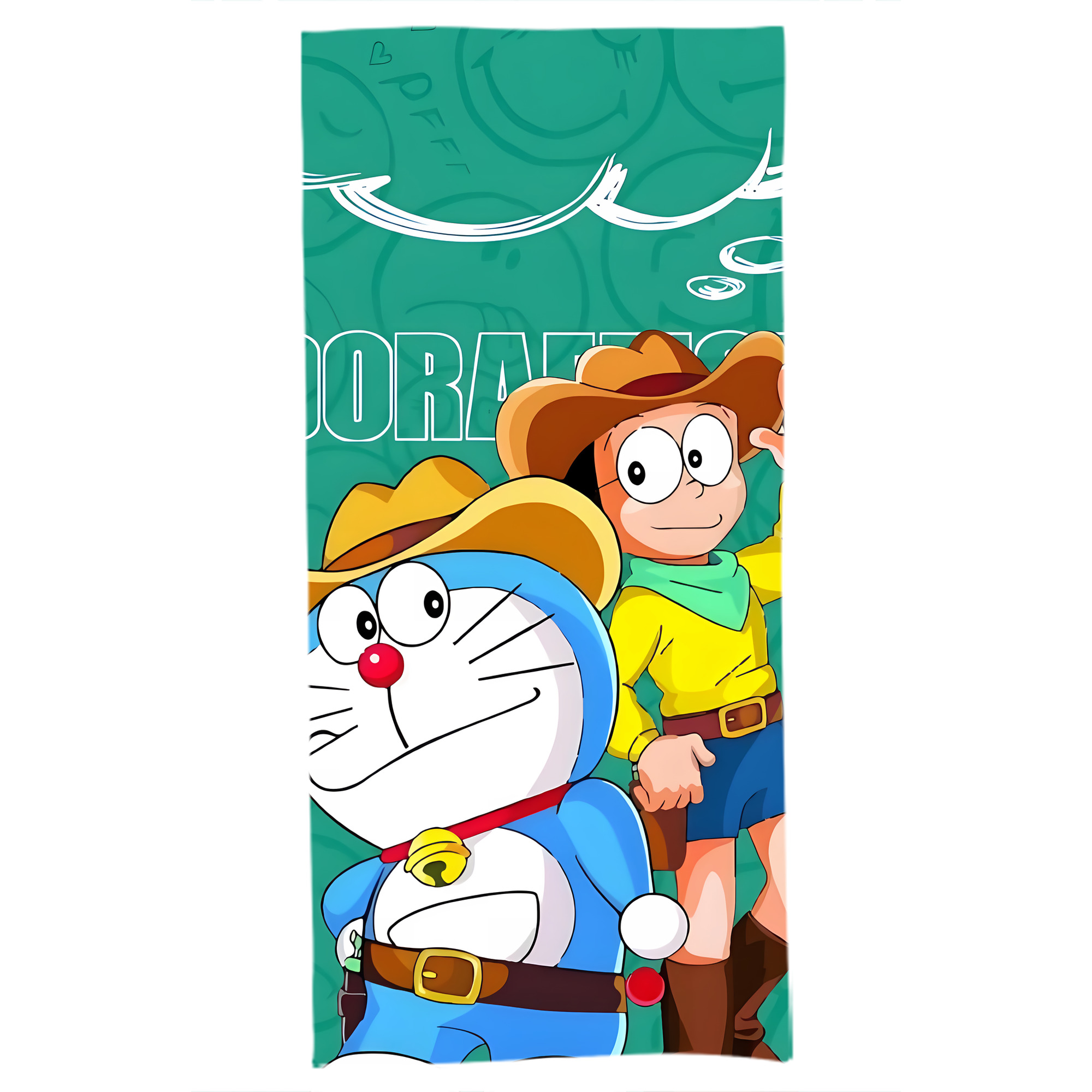 （画像用） ドラえもん Doraemon 大判バスタオル 70×140cm 吸水速乾 柔らかい肌触り