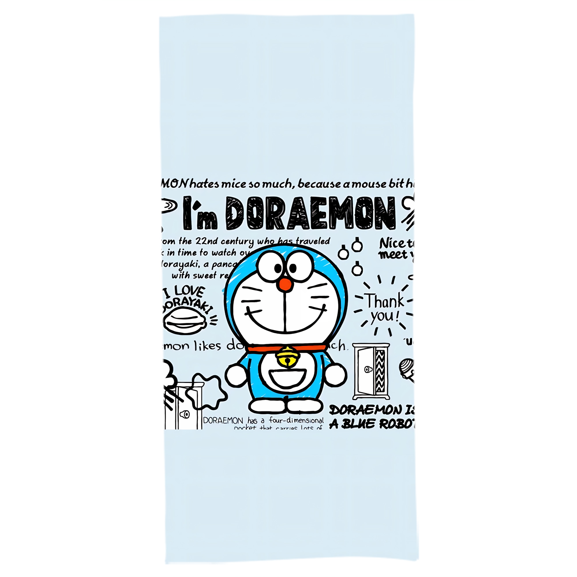 （画像用） ドラえもん Doraemon 大判バスタオル 70×140cm 吸水速乾 柔らかい肌触り